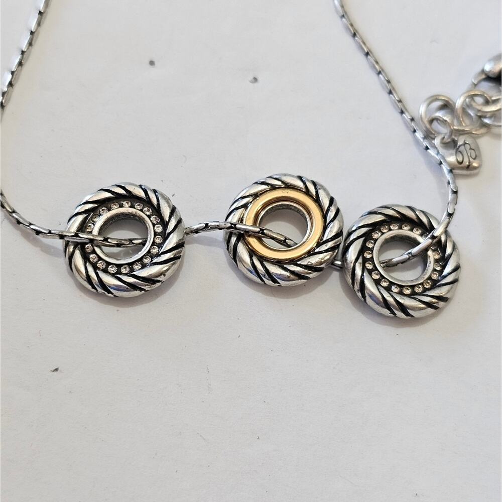 Brighton Mixed Metals Crystal Jeweled‎ Necklace - Picture 2 of 5
